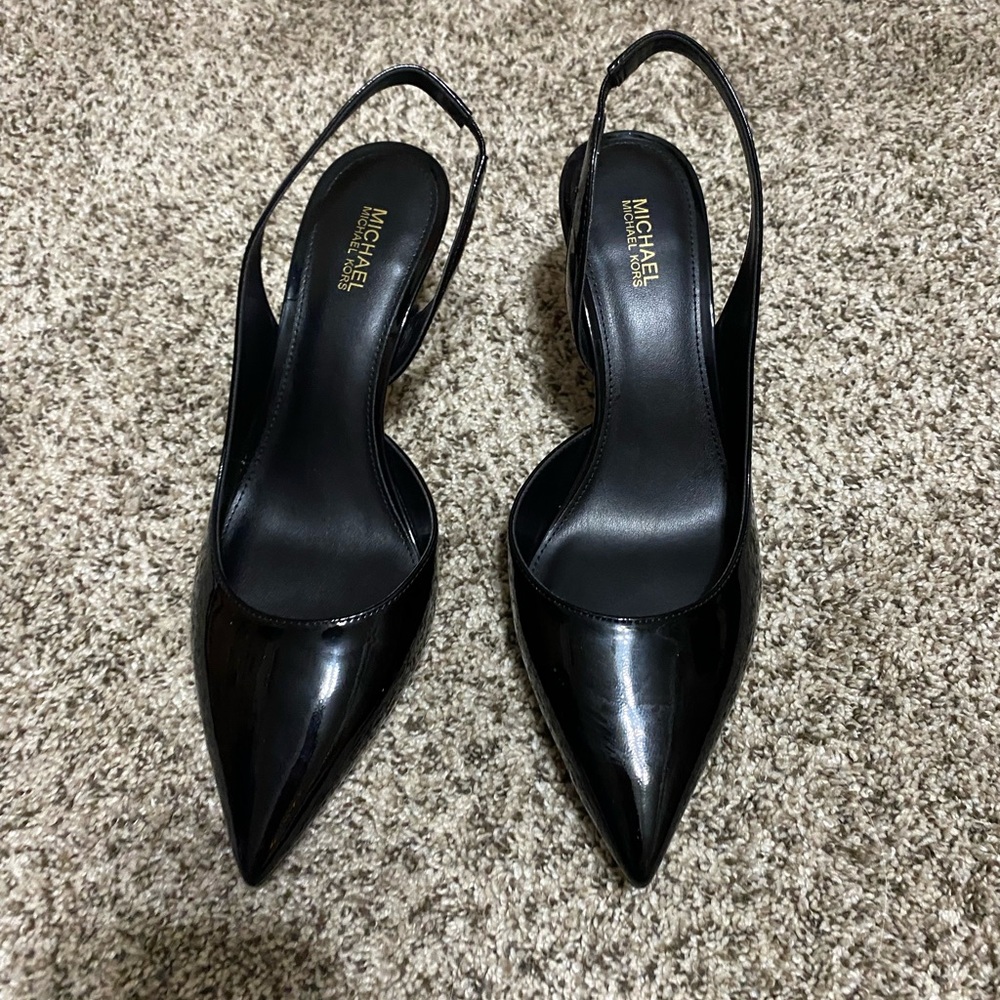 Michael Kors Black Slingback Pump Heels